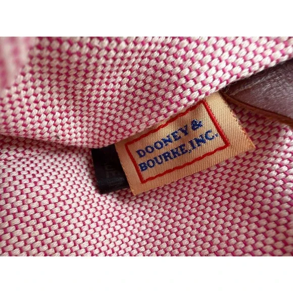 Dooney & Bourke Small Double Handle Tote Monogram Canvas Leather Brown HK51Q BN - Picture 8 of 12